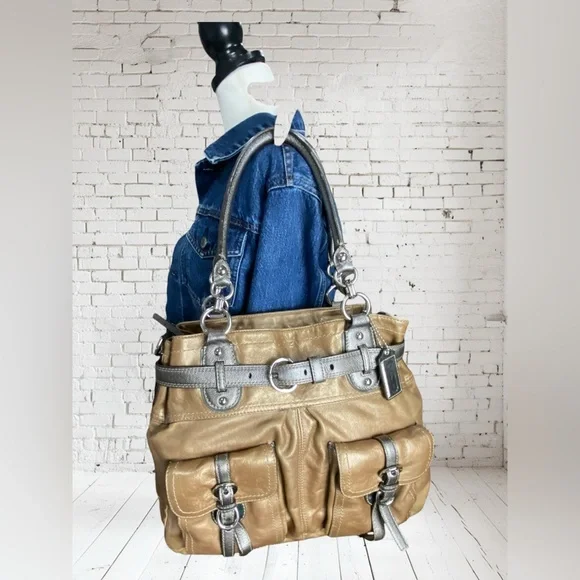 Coach Limited Edition XL North South Tote in Bronze Copper - Picture 6 of 15